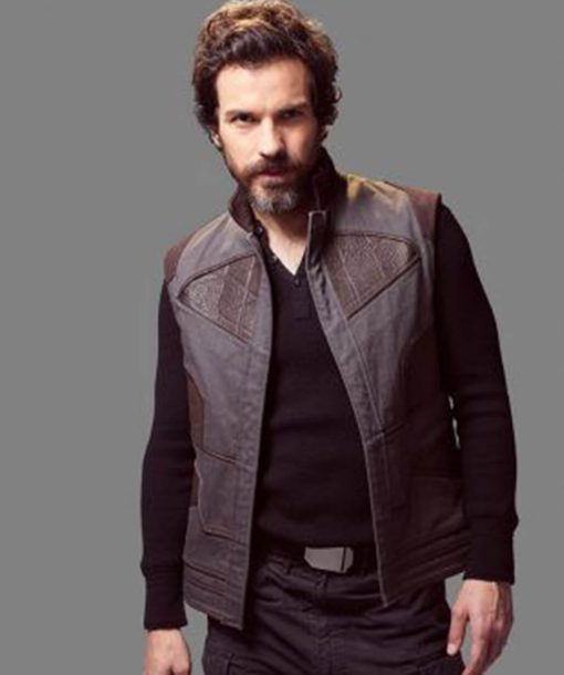 Star Trek Picard S1 Santiago Cabrera Grey Vest