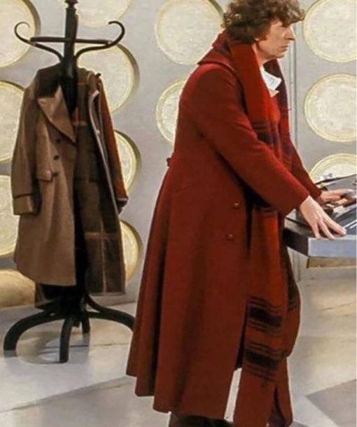 Fourth Doctor Red Wool Coat