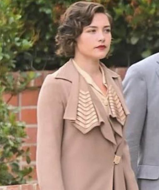 Florence Pugh Wool Coat