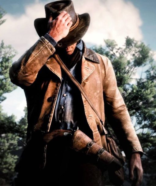 Arthur Morgan Brown Leather Jacket