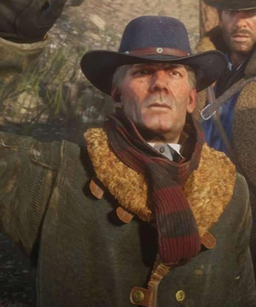 Red Dead Redemption Hosea Matthews Shearling Coat