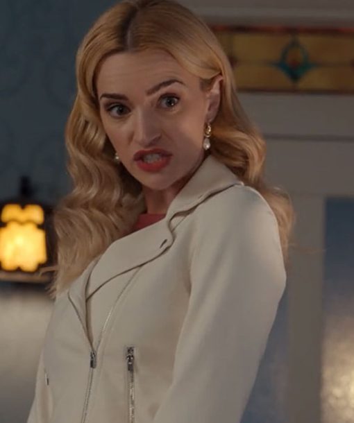 Brianne Howey White Jacket