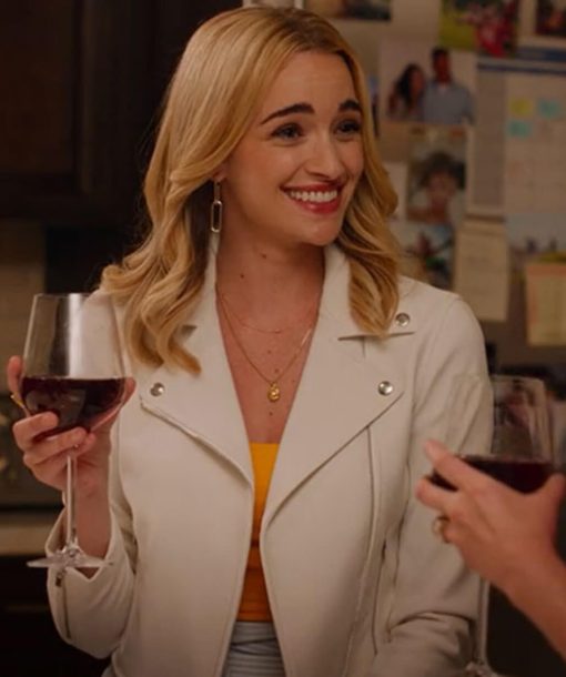 Brianne Howey White Jacket