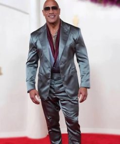 Dwayne Johnson Grey Suit