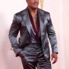 Dwayne Johnson Grey Suit