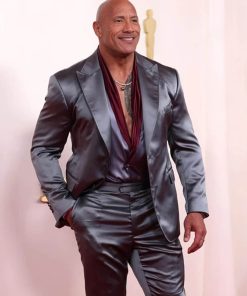 Dwayne Johnson Grey Suit