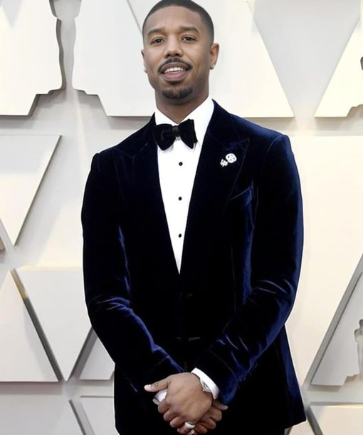 Michael B. Jordan Velvet Blazer