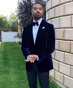 Michael B. Jordan Velvet Blazer