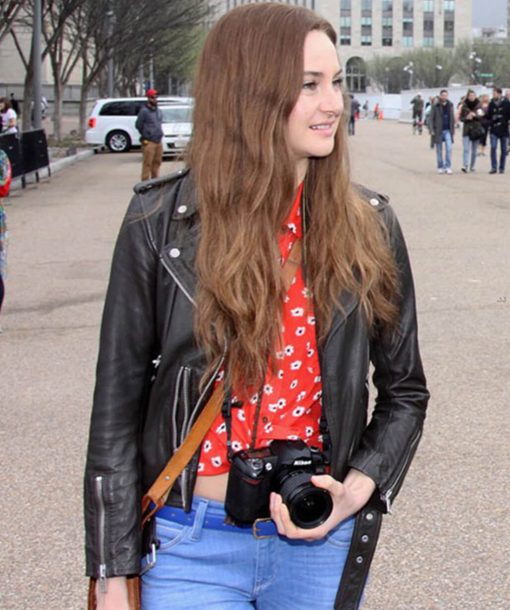 Shailene Woodley Leather Jacket