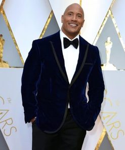 Dwayne Johnson Velvet Blazer