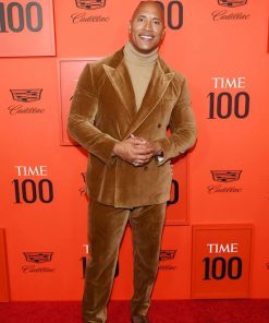 Dwayne Johnson Brown Suit