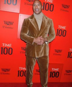 Dwayne Johnson Brown Suit