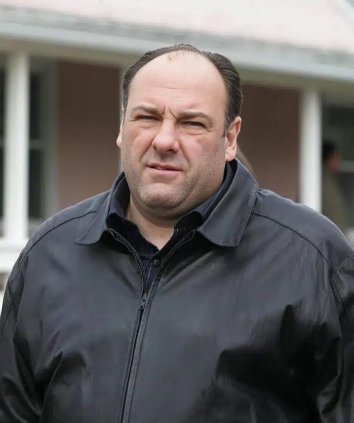 Tony Soprano Black Leather Jacket