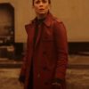 Amanda Lucas Red Coat