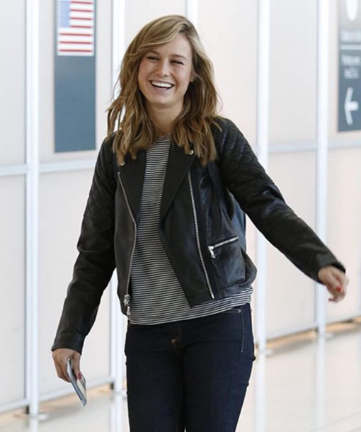 Brie Larson Black Jacket