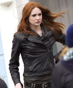 Karen Gillan Leather Jacket