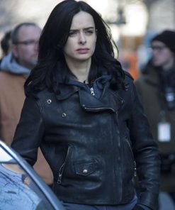 Krysten Ritter Black Leather Jacket