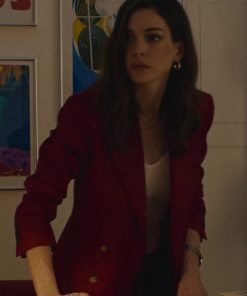 Anne Hathaway Red Blazer