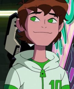 Ben10 White & Green Jacket