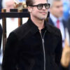 Brad Pitt Suede Leather Jacket