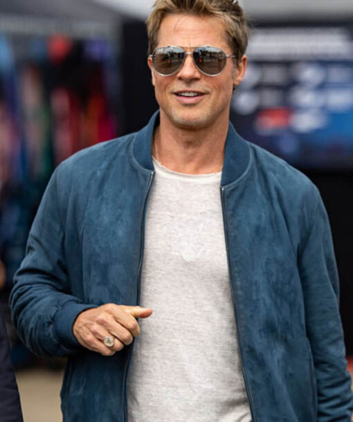 Brad Pitt Blue Jacket