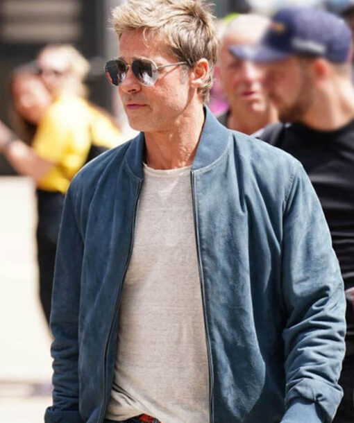 Brad Pitt Blue Jacket