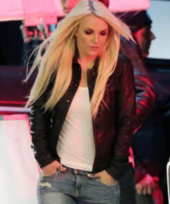 Britney Spears Leather Shirt