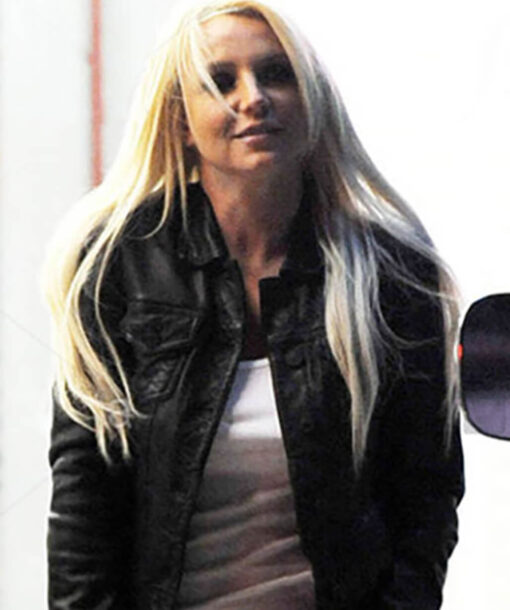 Britney Spears Leather Shirt