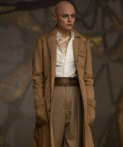 Emma Corrin Brown Coat