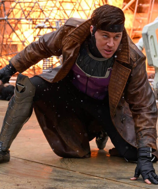 Gambit Brown Leather Coat