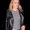 Dianna Agron Black Jacket