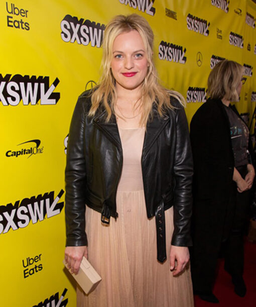 Elizabeth Moss Black Jacket