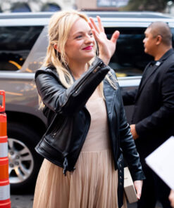 Elizabeth Moss Black Jacket