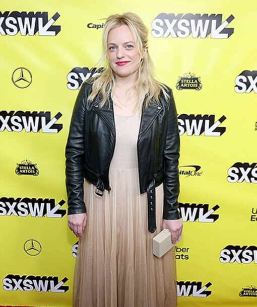 Elizabeth Moss Black Jacket