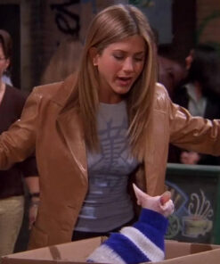 Jennifer Aniston Leather Blazer