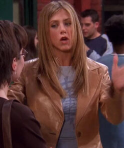 Jennifer Aniston Leather Blazer