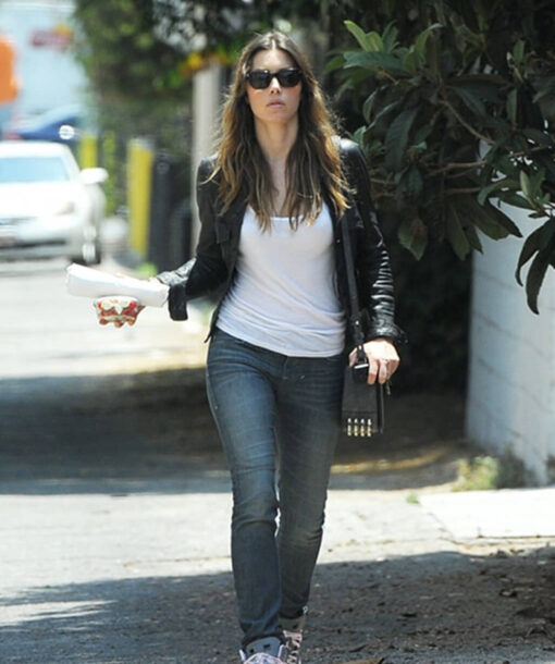 Jessica Biel Black Shirt