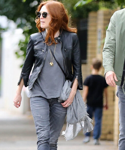 Julianne Moore Leather Jacket