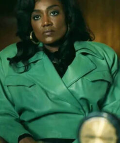 Raquel Thomas Faux Leather Jacket