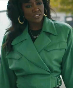 Raquel Thomas Faux Leather Jacket