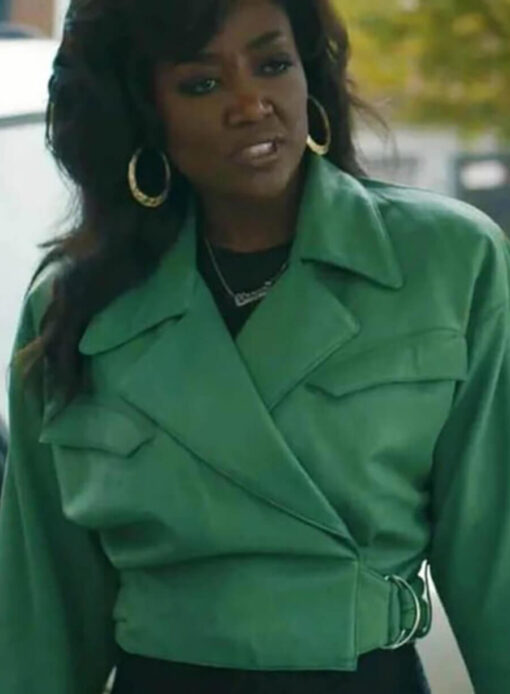 Raquel Thomas Faux Leather Jacket