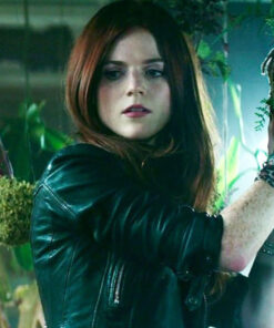 Rose Leslie Black Jacket