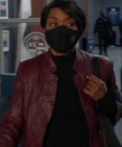 Angela Bassett Maroon Jacket