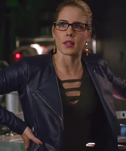 Emily Bett Rickards Blue Jacket