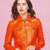 Daisy Ridley Orange Jacket