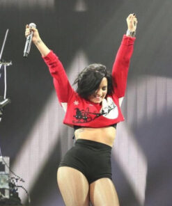 Demi Lovato Red Sweater