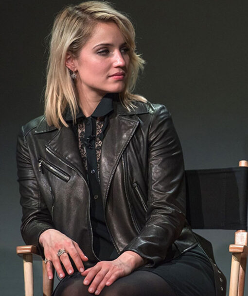 Dianna Agron Black Jacket