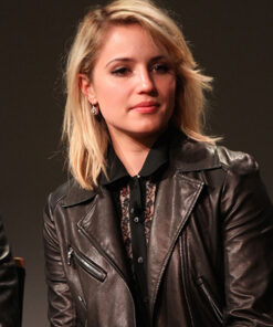 Dianna Agron Black Jacket