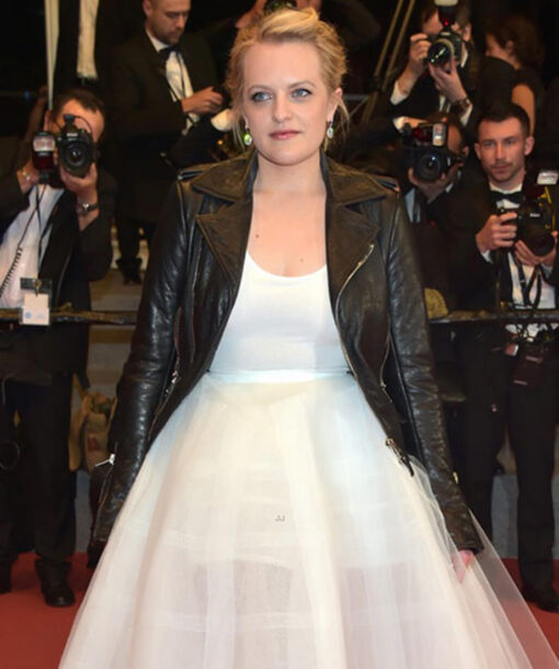 Elisabeth Moss Leather Jacket