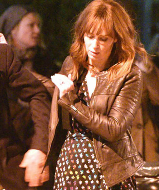 Emily Blunt Leather Jacket